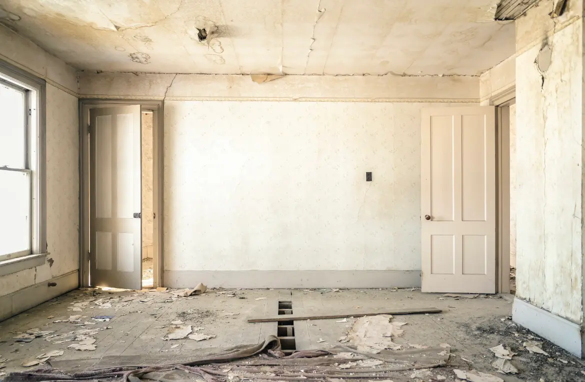 Waste disposal crew managing a cleanout project in Bucyrus